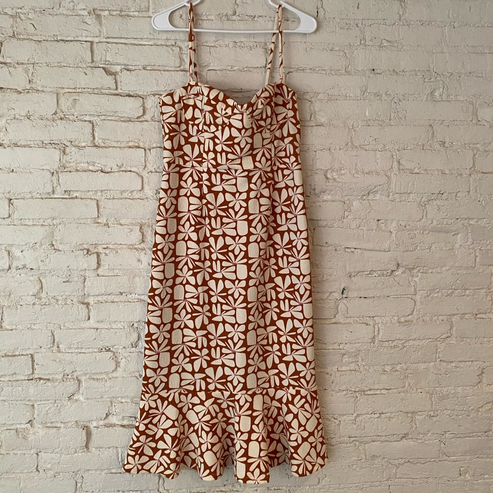 Beautiful floral Anthro midi dress